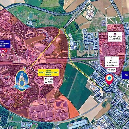 Disneyland-Paris 7 Pers, Netflix, Wifi, 2 Parking Chessy  Exteriör bild